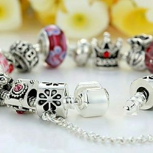 High Quality Silver Charm Bracelet